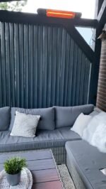 Anglies pluošto infraraudonųjų spindulių šildytuvas Veito BLADE, juodas 06-00287 - Image 5