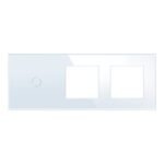 Vienpolis sensorinis dangtelis su dviviečiu rėmeliu Feelspot, baltas 47-00144