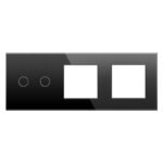 Dvipolis sensorinis dangtelis su dviviečiu rėmeliu Feelspot, juodas 47-00148