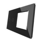 Dvipolis sensorinis dangtelis su vienviečiu rėmeliu Feelspot, juodas 47-00118 - Image 2