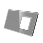 Dvipolis sensorinis dangtelis su vienviečiu rėmeliu Feelspot, pilkas 47-00119 - Image 2