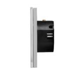 WiFi dvipolis sensorinis jungiklis Feelspot, pilkas 600W 47-00185 - Image 4