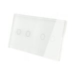 Dvivietis dvipolis sensorinis jungiklio dangtelis Feelspot, baltas 47-00108