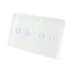 Dvivietis dvipolis sensorinis jungiklio dangtelis Feelspot, baltas 47-00108 - Image 2