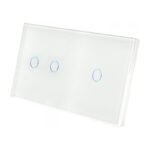 Dvivietis dvipolis / vienpolis sensorinis jungiklio dangtelis Feelspot, baltas 47-00105 - Image 2