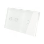 Dvivietis dvipolis / vienpolis sensorinis jungiklio dangtelis Feelspot, baltas 47-00105