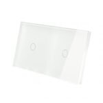 Dvivietis vienpolis sensorinis jungiklio dangtelis Feelspot, baltas 47-00102