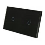 Dvivietis vienpolis sensorinis jungiklio dangtelis Feelspot, juodas 47-00103 - Image 2