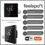Elektroninis programuojamas termostatas Feelspot WTH22.16 NEW Black, WiFi Tuya 05-00198