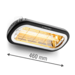 Halogeninis infraraudonųjų spindulių šildytuvas Trotec IR 2001 06-01104 - Image 2