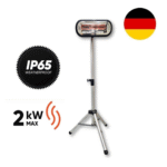 Halogeninis infraraudonųjų spindulių šildytuvas Trotec IR 2001 su stovu 06-01107