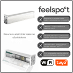 Išmanusis elektrinis užuolaidų bėgelis (5m) Feelspot FS-CM05W WiFi, Tuya 50-00016