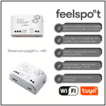 Išmanusis jungiklis - rėlė Feelspot FS-SRS02W RF,  Wi-fi, Tuya 50-00010