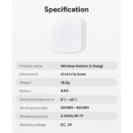 Išmanusis scenarijų jungiklis – mygtukas  Feelspot FS-WSW01W Wi-Fi, Tuya 50-00012 - Image 8