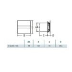 Ištraukimo ventiliatorius Cata E100 G, baltas 27-01109 - Image 4