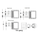 Jungiklis Feelspot FS-SM04W, WiFi, 2 jungtys, Tuya 50-00048 - Image 3