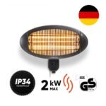 Kvarcinis infraraudonųjų spindulių šildytuvas Trotec IR 2000 S 06-00375