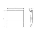 Mini rekuperatoriaus Quantum NEXT vidinis dangtelis Vert-cover NEXT 27-00987 - Image 2