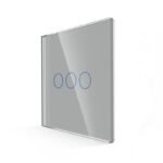 Tripolis sensorinis jungiklio dangtelis Feelspot, pilkas, 86x86mm 47-00092 - Image 3