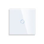 Vienpolis sensorinis jungiklio dangtelis Feelspot, baltas, 47x47mm 47-00154