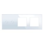 Dvipolis sensorinis dangtelis su dviviečiu rėmeliu Feelspot, baltas 47-00147