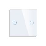 Dvipolis sensorinis jungiklio dangtelis Feelspot, baltas, 47x47mm 47-00157