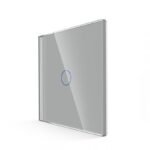 Vienpolis sensorinis jungiklio dangtelis Feelspot, pilkas, 86x86mm 47-00086 - Image 2